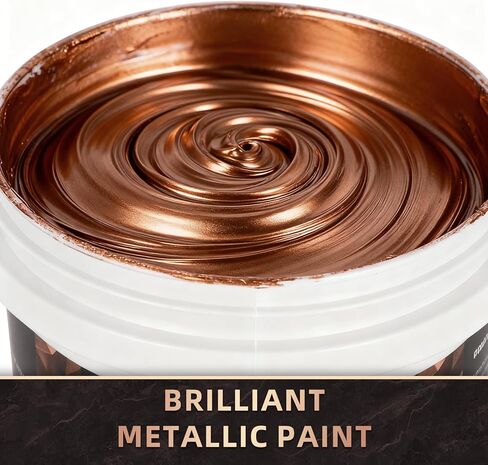 Falling in Art Gold Metallic Acrylic Paint, 33.8 Oz Heavy Body Gold Leaf Paint, Non-Toxic Art Paints for Metal, Furniture, Canvas, and DIY Crafts in Saudi Arabia
