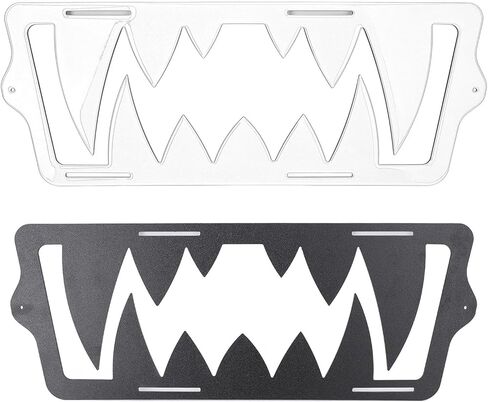 SIXRUN Front Radiator Grille Insert, Teeth Style Decoration Replacement with Coating for Polaris 2015 2025 Quick Install Without Tools (White) in Saudi Arabia