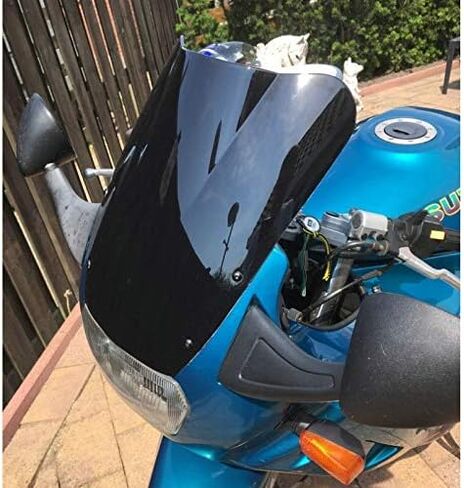 منحرف الرياح الزجاج الأمامي لـ 1987-1997 لسوزوكي كاتانا 600 750 GSX600F GSX750F GSX 600F 750F 92 1993 1994 1995 1996 سبويلر (اللون: دخان داكن) in Saudi Arabia