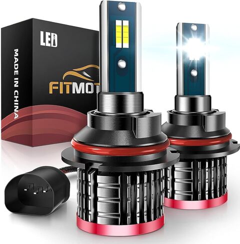 H4/9003 Light Bulb, 16000LM Super Brighter, Plug and Play,6500K Cool White H4 Off Road Light or Fog Light Bulbs Pack of 2 in Saudi Arabia
