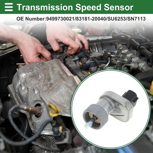 Motoforti Output Transmission Speed Sensor VSS Speed Sensor for Lexus LX450 97-96 No.9499730021 Black Silver Tone Sturdy in Saudi Arabia