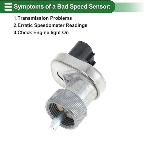 Motoforti Output Transmission Speed Sensor VSS Speed Sensor for Lexus LX450 97-96 No.9499730021 Black Silver Tone Sturdy in Saudi Arabia