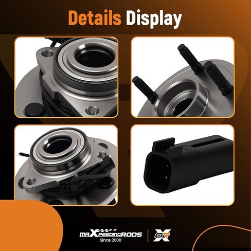 مجموعة محور ومحمل العجلات الأمامية 515126 من maxpeedingrods لسيارة دودج رام 1500 2009-2011 5 عروة مع ABS in Saudi Arabia