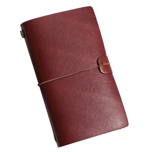 Artificial leather Traveler's Notebook System - Refillable A6 Journal, Customizable Planner with 3 Inserts(4.7x7.9in) in Saudi Arabia