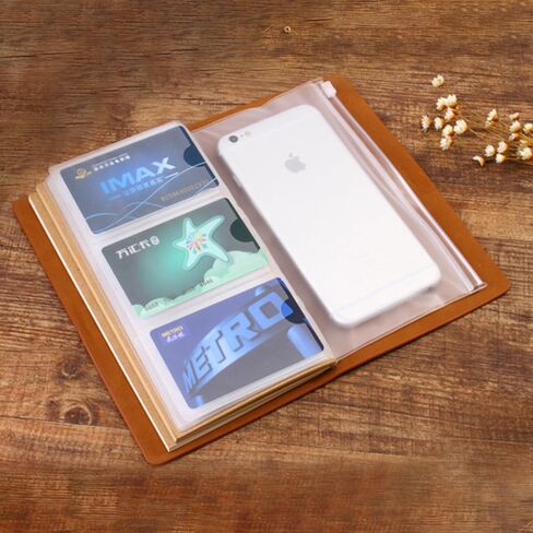 Artificial leather Traveler's Notebook System - Refillable A6 Journal, Customizable Planner with 3 Inserts(4.7x7.9in) in Saudi Arabia