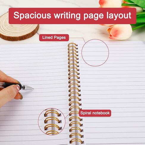 Coquette Pink Bow Cherry Spiral Notebook، مجلة Preppy الجمالية اللطيفة باللون الوردي، 5.5 × 8.3 في دفتر ملاحظات حلزوني بغلاف مقوى لتدوين الملاحظات، واللوازم المدرسية in Saudi Arabia