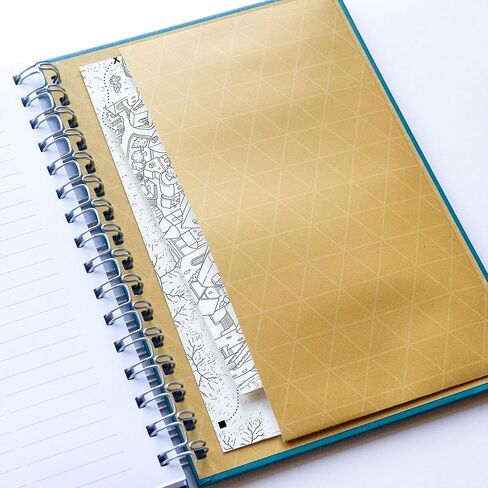 Roll & Play Press Game Master's Quest Notebook: 120 page, A5 hardback world-building journal for character, setting and plot notes, with lined, gridded and hex paper in Saudi Arabia