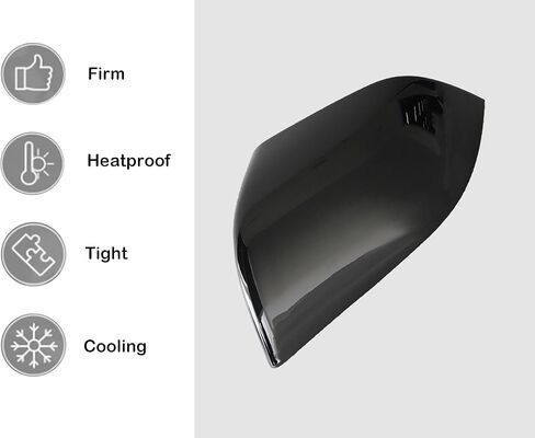 غطاء مرآة الرؤية الخلفية اليسرى من AUCERAMIC 149559300A أسود متوافق مع طراز Tesla Y 2020-2024 in Saudi Arabia
