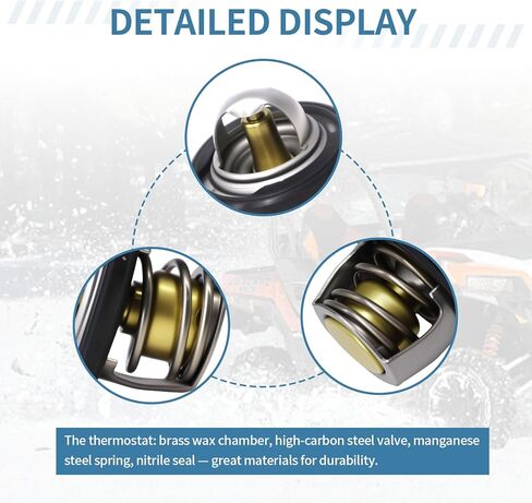 3084940 Thermostat for 1996-2013 Polaris Sportsman 500,Scrambler/Ranger/Magnum 500,Sportsman 400 4-strokes Temperature-accurate Replaces 3090049 ATV UTV in Kuwait