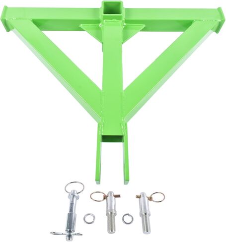 Heavy-Duty 3-Point Quick Hitch with 2" Towing Ball & Drawbar Attachment, 3PT Trailer Hitch Receiver with Hook Replacement for Kubota, John Deere Category 1 Tractors & Farm Equipment Black Mixizap in Kuwait