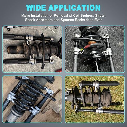 أداة ضاغط زنبركي لفائف من ReluxGo قطعتان من ضاغط زنبركي شديد التحمل من Macpherson Strut مع دعامة أمان لشاحنة السيارة ATV UTV، سعة 2200 رطل، أداة ضغط زنبركية ملفوفة in Kuwait