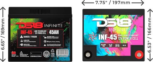 DS18 INF-45AH INFINITE 45 AH 1500 Watts AGM Power Cell 12 Volt Battery M5 Terminal Bolt in Saudi Arabia