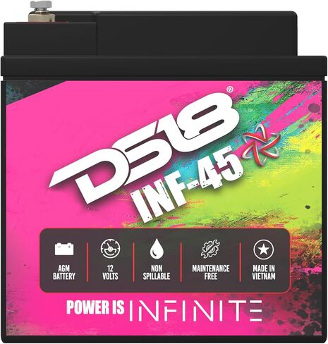 DS18 INF-45AH INFINITE 45 AH 1500 Watts AGM Power Cell 12 Volt Battery M5 Terminal Bolt in Saudi Arabia