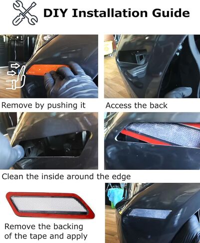 iJDMTOY Euro Black Smoked Reflective Lens Front Bumper Side Markers Compatible With Audi 2018-2020 Q5 SQ5, Replace OEM Amber Reflectors in Saudi Arabia