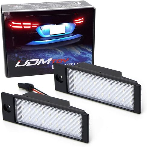 iJDMTOY OEM-Fit 3W مجموعة مصابيح لوحة ترخيص LED كاملة متوافقة مع 2016-up Hyundai Tucson IX35، 2019-up Kia Forte Sedan، مدعوم بـ 18-SMD Xenon White LED in Saudi Arabia