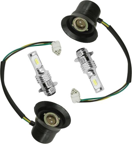 مقبس المصباح الأمامي كالتريك ومصباح LED متوافق مع Yamaha Rhino 700 YXR700F 4X4 2011-2012 in Saudi Arabia