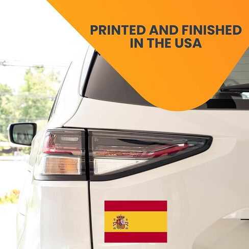 Magnet Me Up Spain Spanish Flag Car Magnet Decal, 4x6 Inches, Heavy Duty Automotive Magnet for Car, Truck SUV in Saudi Arabia