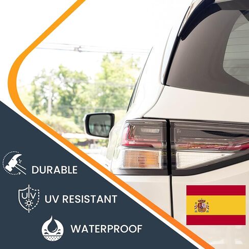 Magnet Me Up Spain Spanish Flag Car Magnet Decal, 4x6 Inches, Heavy Duty Automotive Magnet for Car, Truck SUV in Saudi Arabia