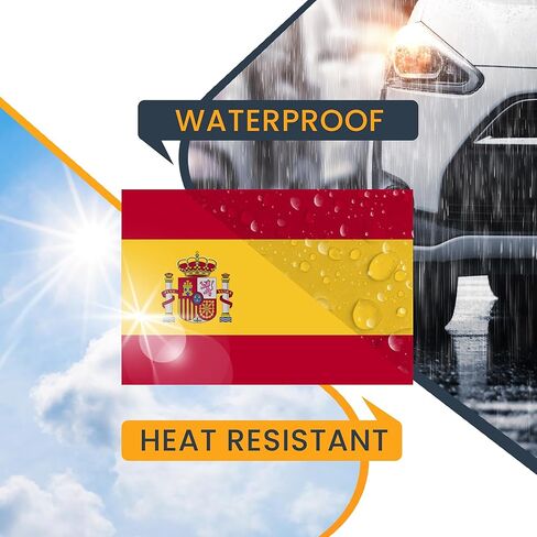 Magnet Me Up Spain Spanish Flag Car Magnet Decal, 4x6 Inches, Heavy Duty Automotive Magnet for Car, Truck SUV in Saudi Arabia