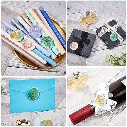 CRASPIRE Thistle Wax Seal Stamp Sealing Wax Stamps Plant 25mm Retro Removable Brass Seal Wood Handle for Wedding Invitations Envelopes Gift Packing Decoration Craft Adhesive Waxing in Saudi Arabia