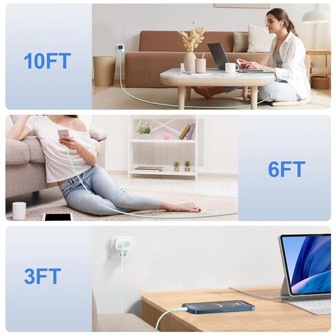 كابل USB C إلى Lightning 2 حزمة بطول 6 أقدام لكابل شاحن سريع iPhone 【معتمد من MFi 】 سلك شحن من النوع C إلى Lightning متوافق مع iPhone 14 13 13 Pro Max 12 12 Pro Max 11 XS XR X 8 iPad، وردي in Kuwait