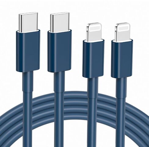 كابل USB C إلى Lightning 2 حزمة بطول 6 أقدام لكابل شاحن سريع iPhone 【معتمد من MFi 】 سلك شحن من النوع C إلى Lightning متوافق مع iPhone 14 13 13 Pro Max 12 12 Pro Max 11 XS XR X 8 iPad، وردي in Kuwait