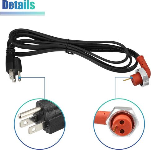 X AUTOHAUX 5003619AB Engine Block Heater Assembly 120V 750W 30601007 Heating Unit with Wiring Harness for Dodge for Ram 1500 2500 3500 4500 5500 for Ram 2500 3500 4500 5500 1998-2018 in Saudi Arabia
