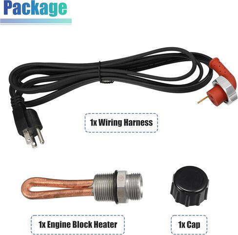 X AUTOHAUX 5003619AB Engine Block Heater Assembly 120V 750W 30601007 Heating Unit with Wiring Harness for Dodge for Ram 1500 2500 3500 4500 5500 for Ram 2500 3500 4500 5500 1998-2018 in Saudi Arabia