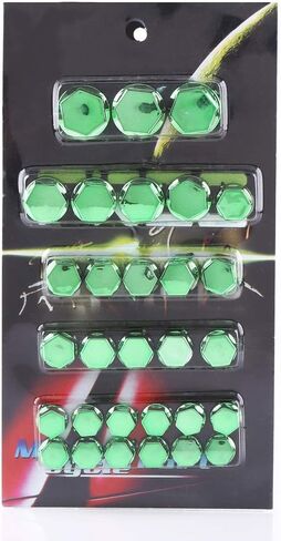 Anauto 30Pcs Motorcycle Motorbike Screw Nut Bolt Cover Decoration for for for (Green) in Saudi Arabia