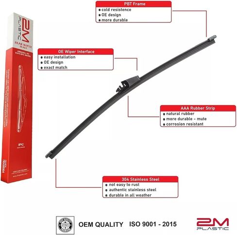 شفرة ممسحة الزجاج الأمامي الأمامي والخلفي لسيارة Audi A3 2006-2013 A3 Quattro 2006-2013 24 "19" 13" جودة ممتازة لجميع المواسم OE 2M بلاستيك in Saudi Arabia