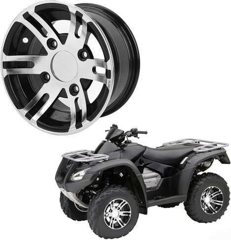 10 Inch ATV Wheel Rim Universal High Strength and Reliability ATV Aluminum Alloy Rim Suitable for Most Four Wheel ATVs, Karts. (Front Wheel) in Saudi Arabia