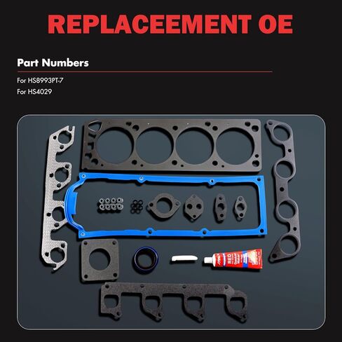 Engine Head Gasket Set Compatible with 1995-1997 for Ford Ranger 2.3L;1998-1998 for Ford Ranger 2.5L;1998-1998 for Mazda B2500 2.5L, OE# HS8993PT-7, HS4029 in Saudi Arabia