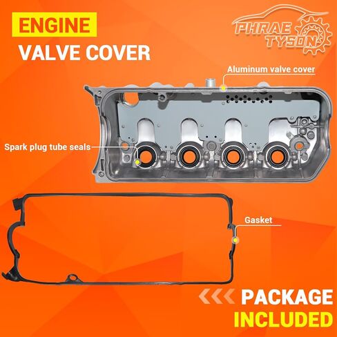 غطاء صمام المحرك مع حشية متوافق مع Honda Civic 2001 2002 2003 2004 2005 1.7L يستبدل #12310-PLC-000 in Kuwait