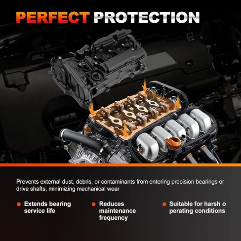 غطاء صمام المحرك مع حشية متوافق مع 2013-2017 Accord، 2015-2019 Honda CR-V L4 2.4 استبدال #12310-RDF-A01 in Saudi Arabia