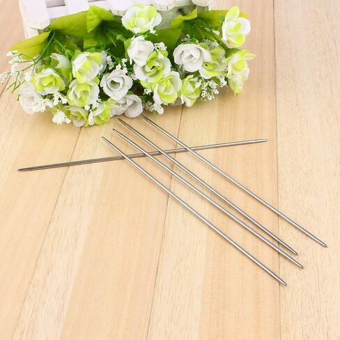 55pcs Double Pointed Knitting Needles Set 11 Sizes Stainless Steel for Sweaters Gloves Crochet, 20cm Length Beginner Kit in Saudi Arabia
