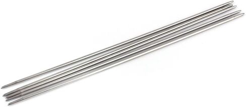 55pcs Double Pointed Knitting Needles Set 11 Sizes Stainless Steel for Sweaters Gloves Crochet, 20cm Length Beginner Kit in Saudi Arabia