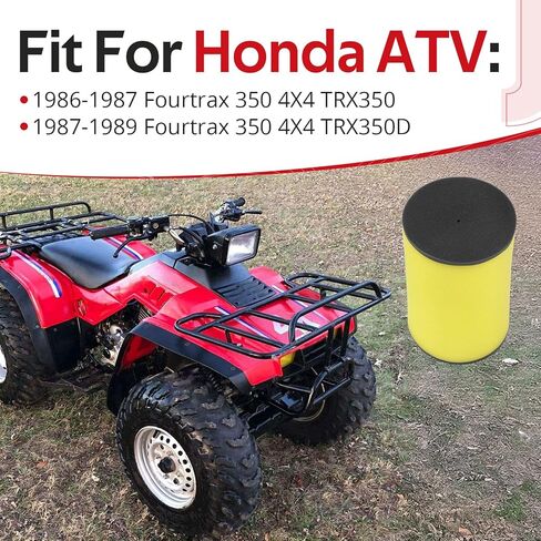 JAVIK Air Filter Element For Honda Fourtrax 350 4X4 TRX350 TRX350D 1986-1989 O.E.M# 17254-HA7-670 in Saudi Arabia