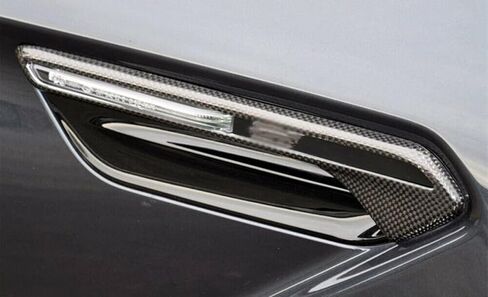 Carbon Fiber Side Fender Air Vent Turn Signal Lamp Trim Cover For BMW M6 F12 F13 in Saudi Arabia