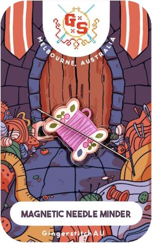 Cute Sewing Bobbin, Magnetic Acrylic Needle Minder for Cross Stitch and Embroidery in Kuwait