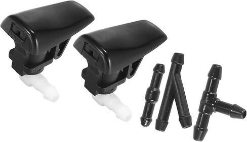 Front Windshield Washer Nozzles Fit for Cadillac SRX V6 with Hose Connector - Pack of 5 Black Durable Material in Saudi Arabia