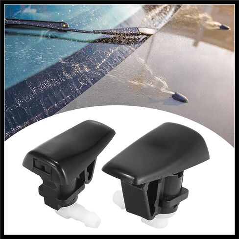 Front Windshield Washer Nozzles Fit for Cadillac SRX V6 with Hose Connector - Pack of 5 Black Durable Material in Saudi Arabia