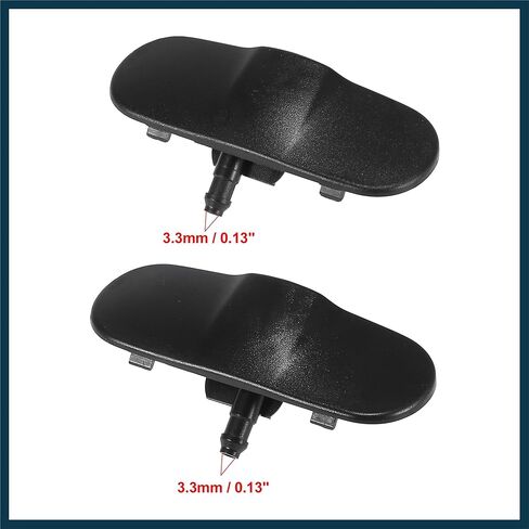 Pair Windshield Washer Nozzles Spray Jet Left Right 3C8955987 3C8955988 for VW CC 2009-2017 for VW Passat CC 2009-2017 Automotive Parts in Saudi Arabia