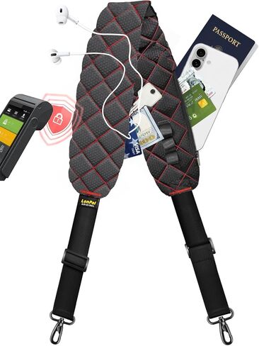 حزام حزام الكتف مريح للغاية مع جيوب مضادة للسرقة و 2 لهجة الاستخدام القابل للعكس ، أنيقة وآمنة in Kuwait