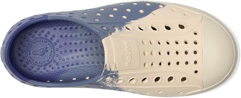Native Shoes Kids Jefferson (Toddler/Little Kid) - EVA Upper and Lining - Perforations for Temperature Control Adventure Blue/Shell White 8 Toddler M in Saudi Arabia