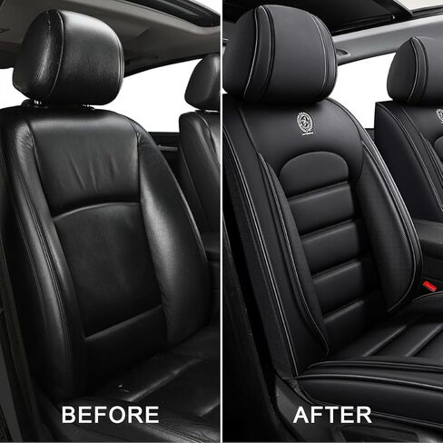 لأغطية مقاعد Toyota Tundra مجموعة كاملة 2008-2025، واقي مقعد الشاحنة من الجلد الصناعي المقاوم للماء لوسائد مقعد الالتقاط، أغطية مقاعد السيارات المريحة، تصميم داخلي متين (مجموعة كاملة، أسود-برتقالي) in Saudi Arabia