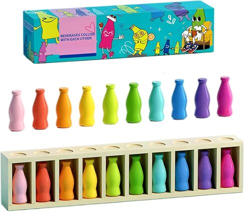 Fun Board Game,Bottle Color Challenge Game for Kids and Adults,Pouplar Gameplay for Party Outdoor Backyard Travel Camping Match the Bottle Toy for Family Parent Child Firends Classmates (bottle) in Saudi Arabia