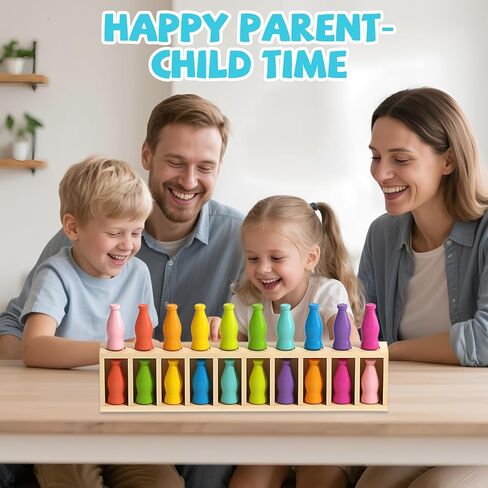 Fun Board Game,Bottle Color Challenge Game for Kids and Adults,Pouplar Gameplay for Party Outdoor Backyard Travel Camping Match the Bottle Toy for Family Parent Child Firends Classmates (bottle) in Saudi Arabia