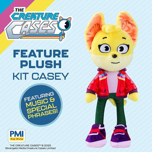 P.M.I. The Creature Cases 16-Inch Feature Plush – Kit Casey Musical Backpack Deluxe Cuddle Toy with Sound Effects, Soft Fabric, and Collectible Design by PMI Toys (Kit Casey) in Saudi Arabia