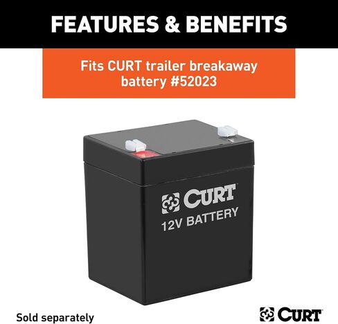 CURT 52030 5-Inch x 3-1/4-Inch x 3-7/8-Inch Lockable Breakaway Battery Case in Saudi Arabia