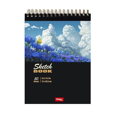 OparaArts Sketch Book 8X11 Inch, Spiral Bound Sketch Pad, 50 Sheets 68lb/100gsm Art Sketchbook for Drawing Pad for Kids Artists & Beginners Professional Art Supplies for Adults in Saudi Arabia